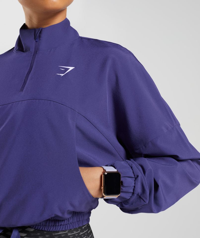 Women's Gymshark Sport Windbreaker Purple | NZ 7ENACS